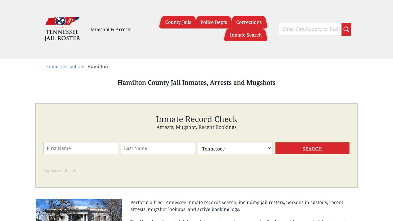Hamilton County Jail Inmates, Arrests and Mugshots